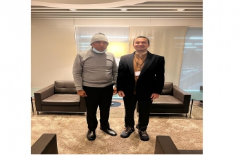 Cd’A Deepak Bansal welcomed the Hon'ble Minister of Health and Family Welfare, and  Chemicals and Fertilizers, Dr. Mansukh Mandaviya to Switzerland on 16 January 2023.
